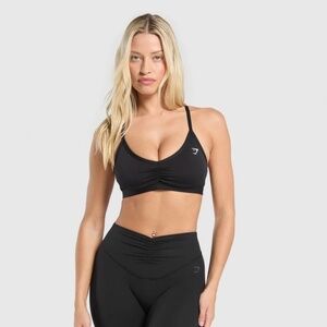 NWOT Gymshark Ruched Strappy Sports Bra